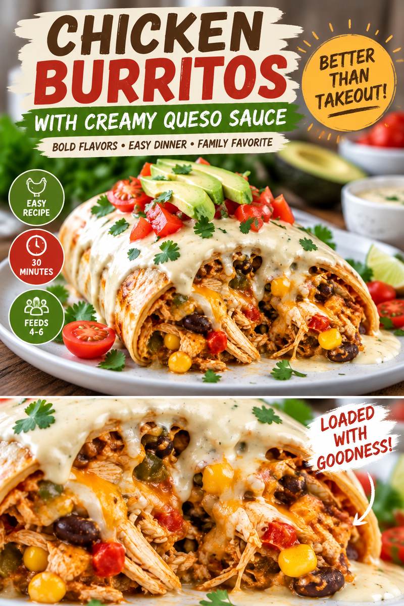 Easy Chicken Burrito Casserole Recipe