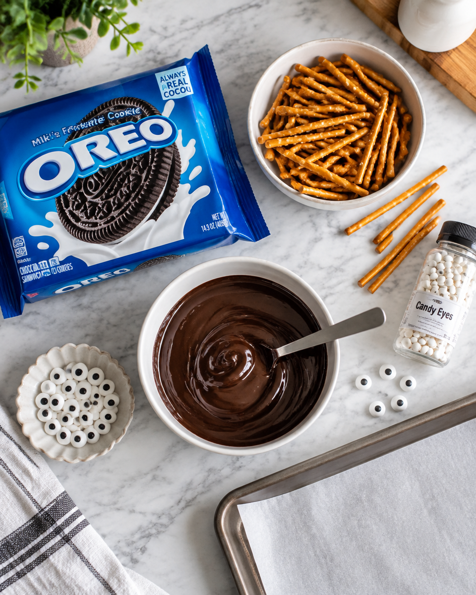 Easy Spider Cookies — Halloween Oreo