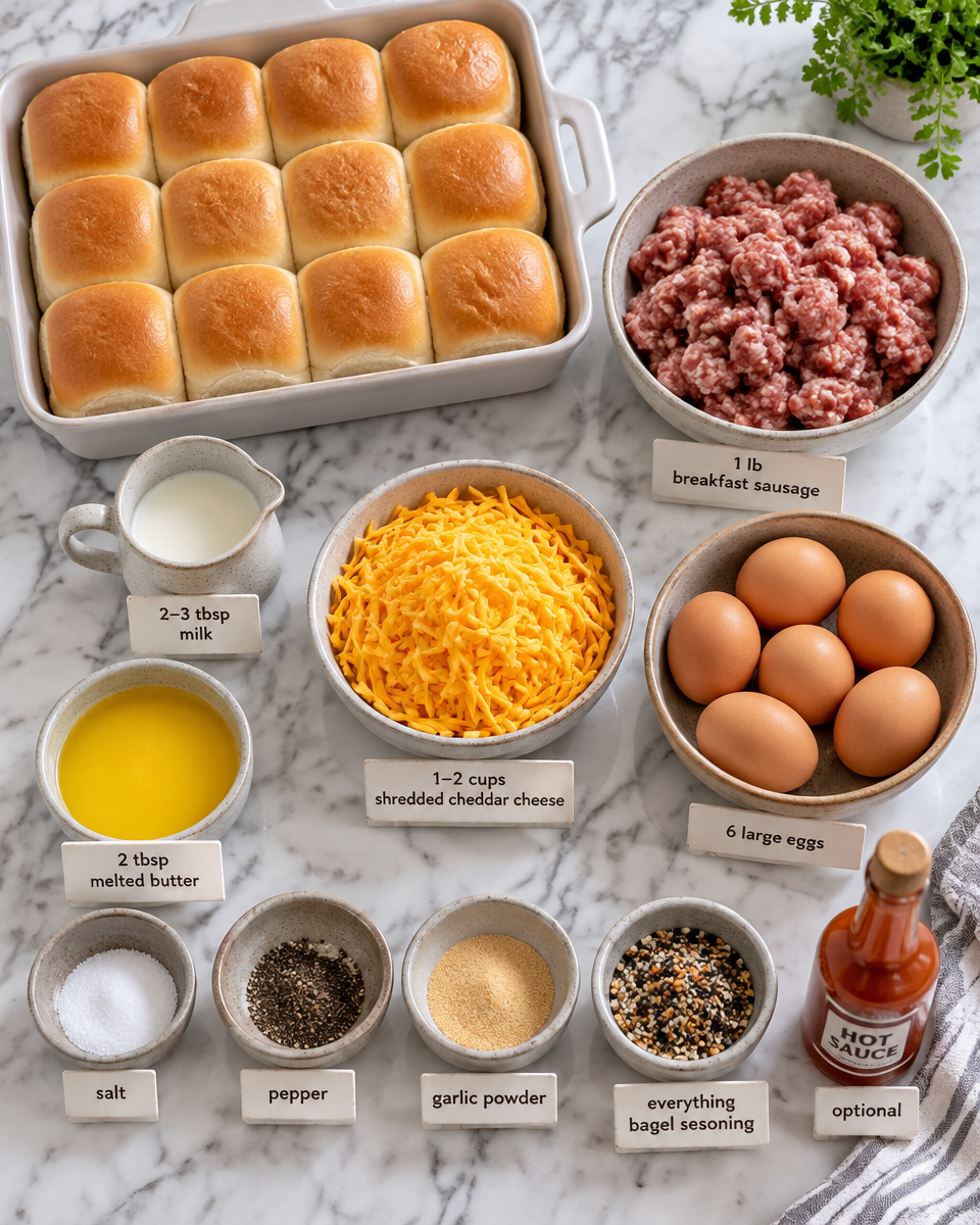 Easy Sausage Egg Breakfast Rolls