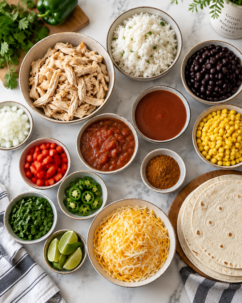 Easy Chicken Burrito Casserole Recipe