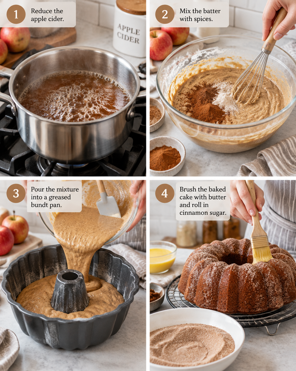 Easy Apple Cider Donut Cake — Spiced Bundt