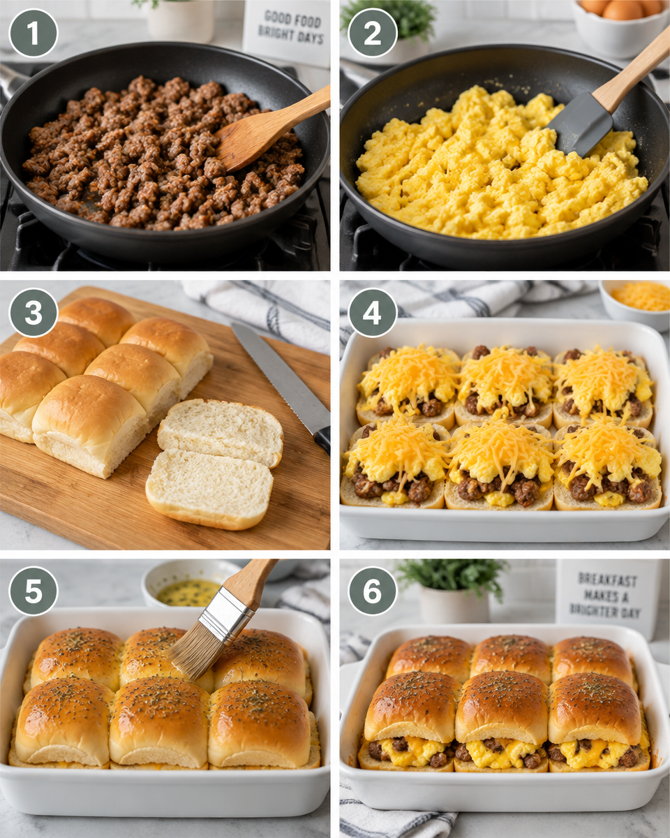 Easy Sausage Egg Breakfast Rolls