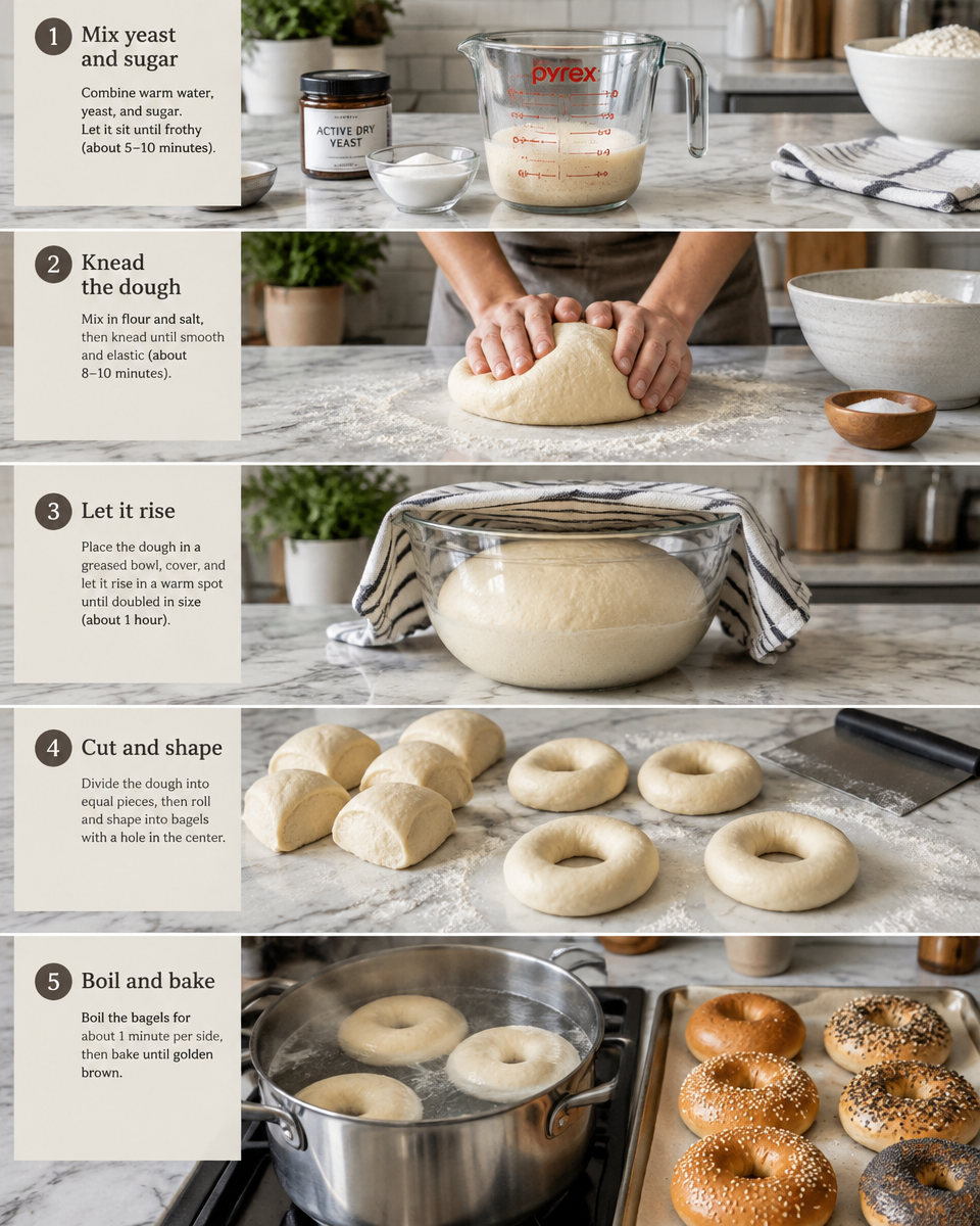 Easy Homemade Bagel Recipe — Everything Style