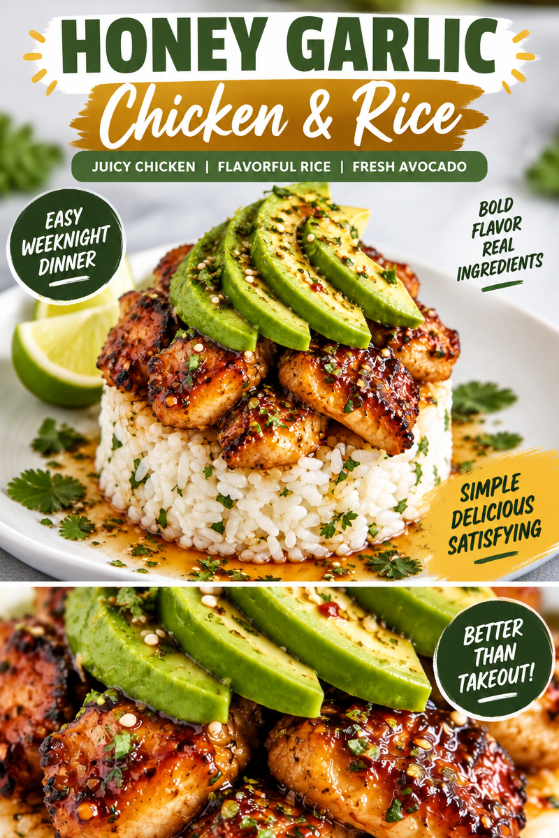 Honey Lime Chicken with Avocado Rice