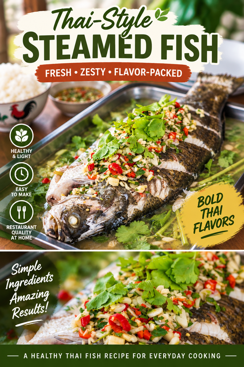 Thai Steamed Fish with Coconut Lemongrass Sauce