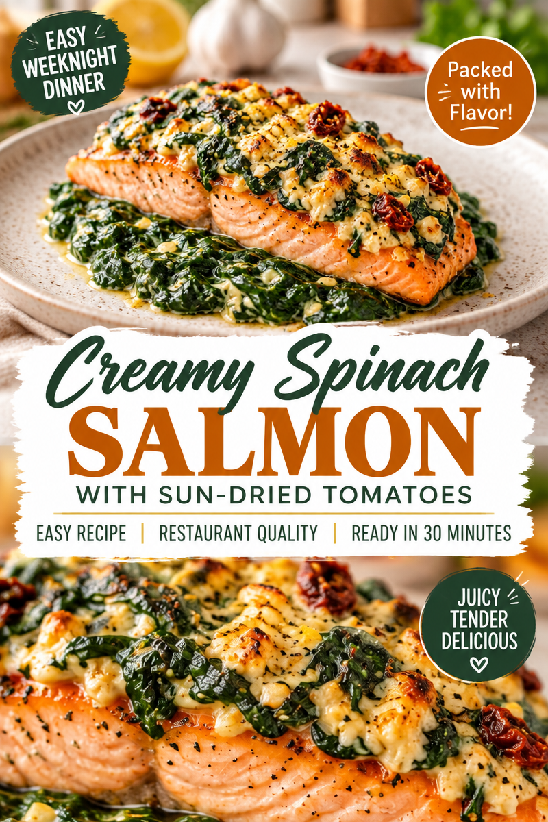 Lemon Garlic Sea Bass Recipe with Creamed Spinach
