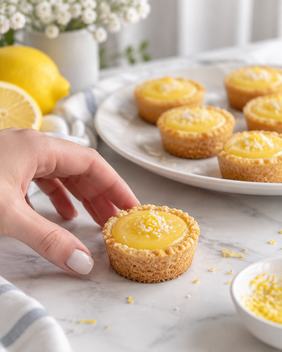Lemon Bar Cookie Cups (Easy Bite-Size Dessert)