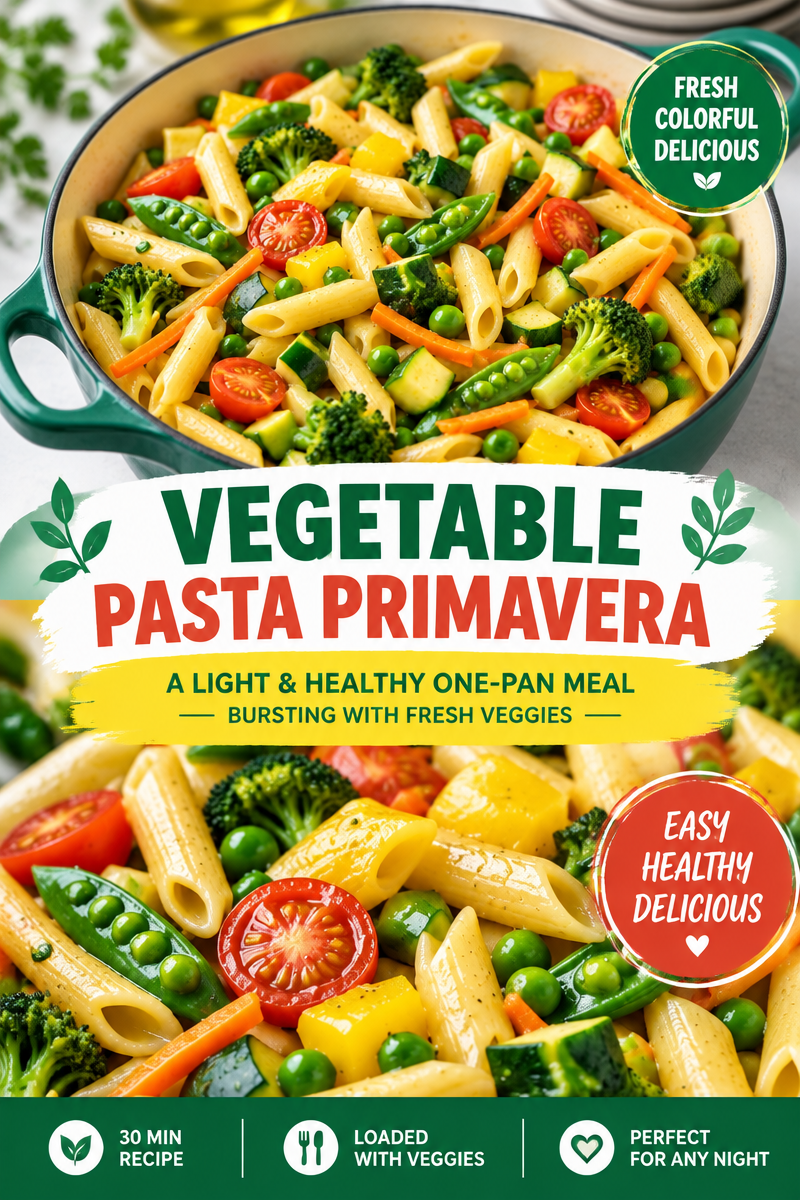 Easy One Pot Vegetable Pasta Recipe