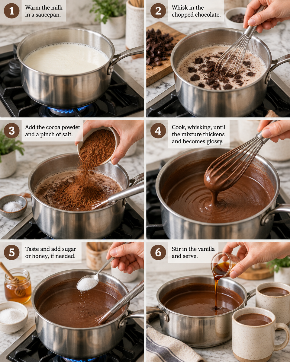 Easy Drinking Chocolate Recipe — European Style