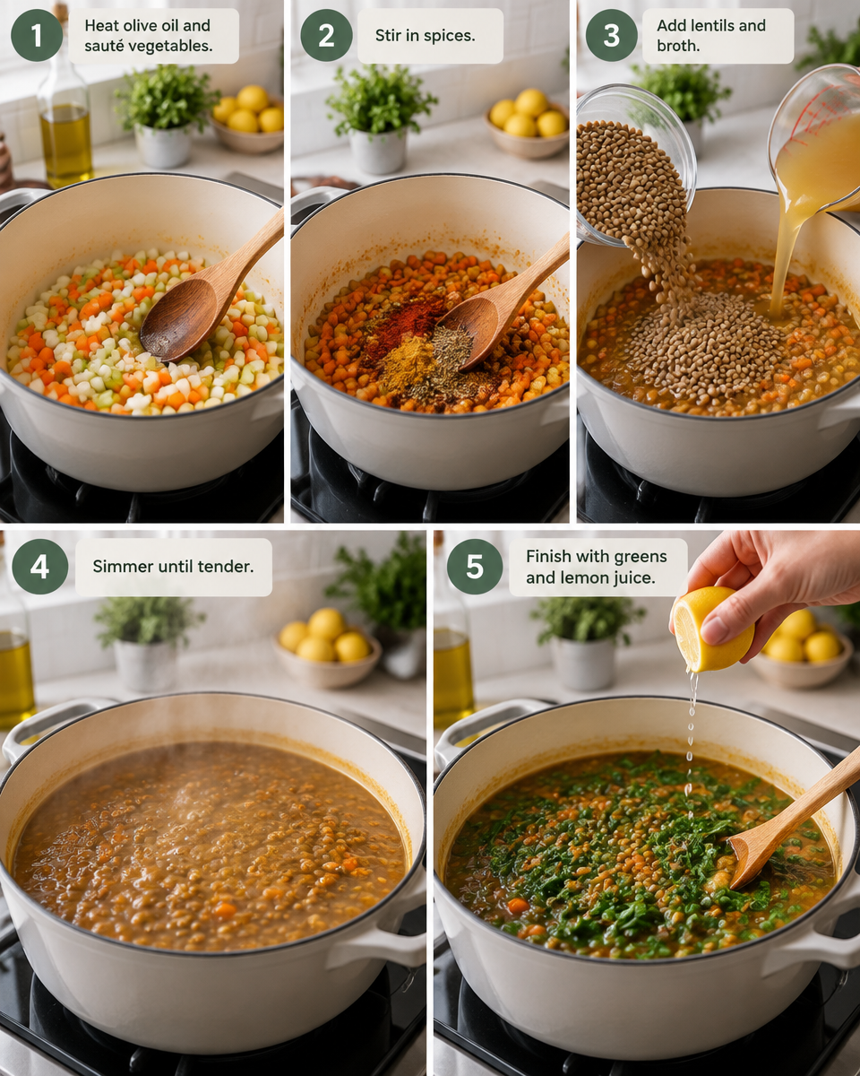 Easy Lentil Soup Recipe — Vegetable