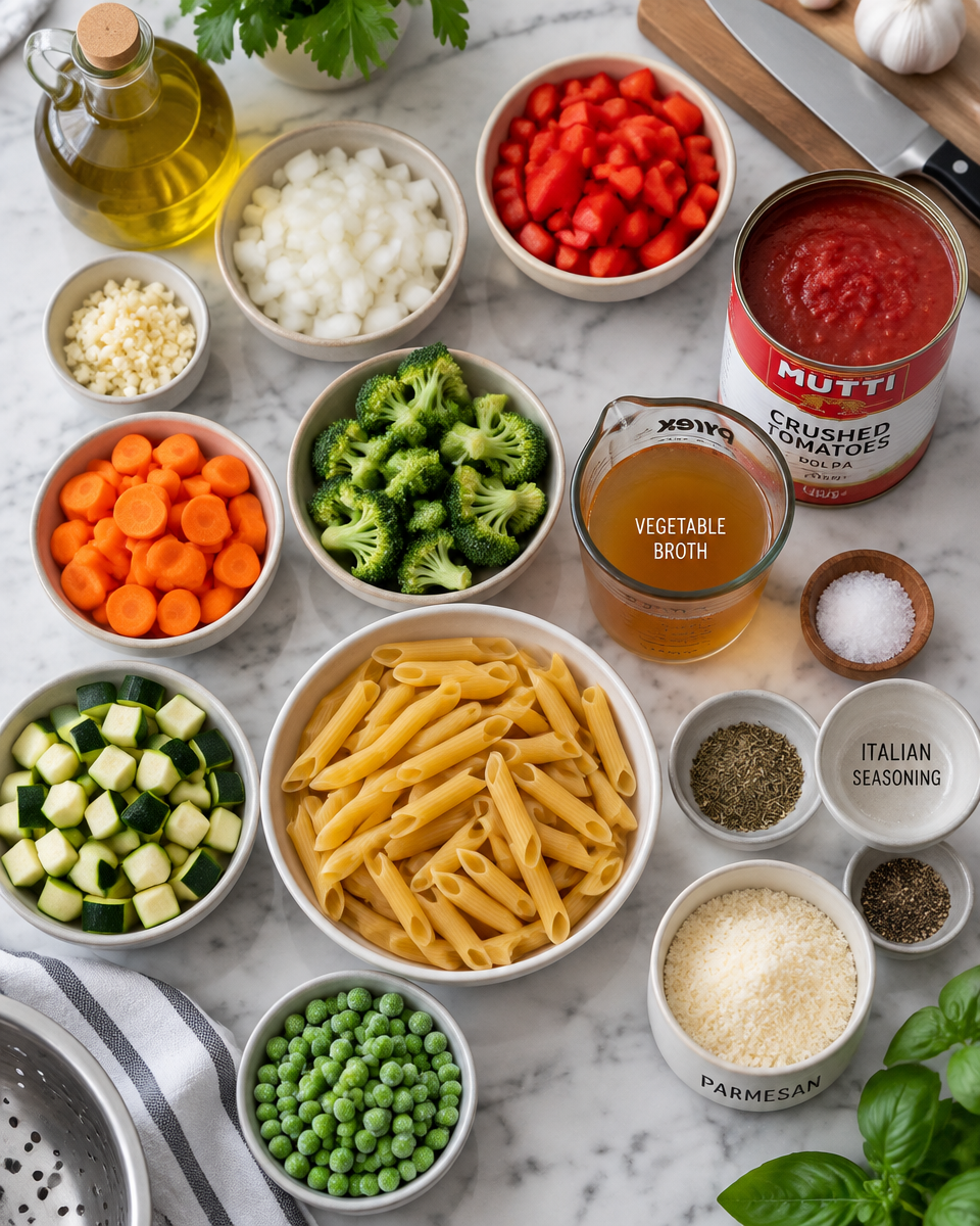 Easy One Pot Vegetable Pasta Recipe