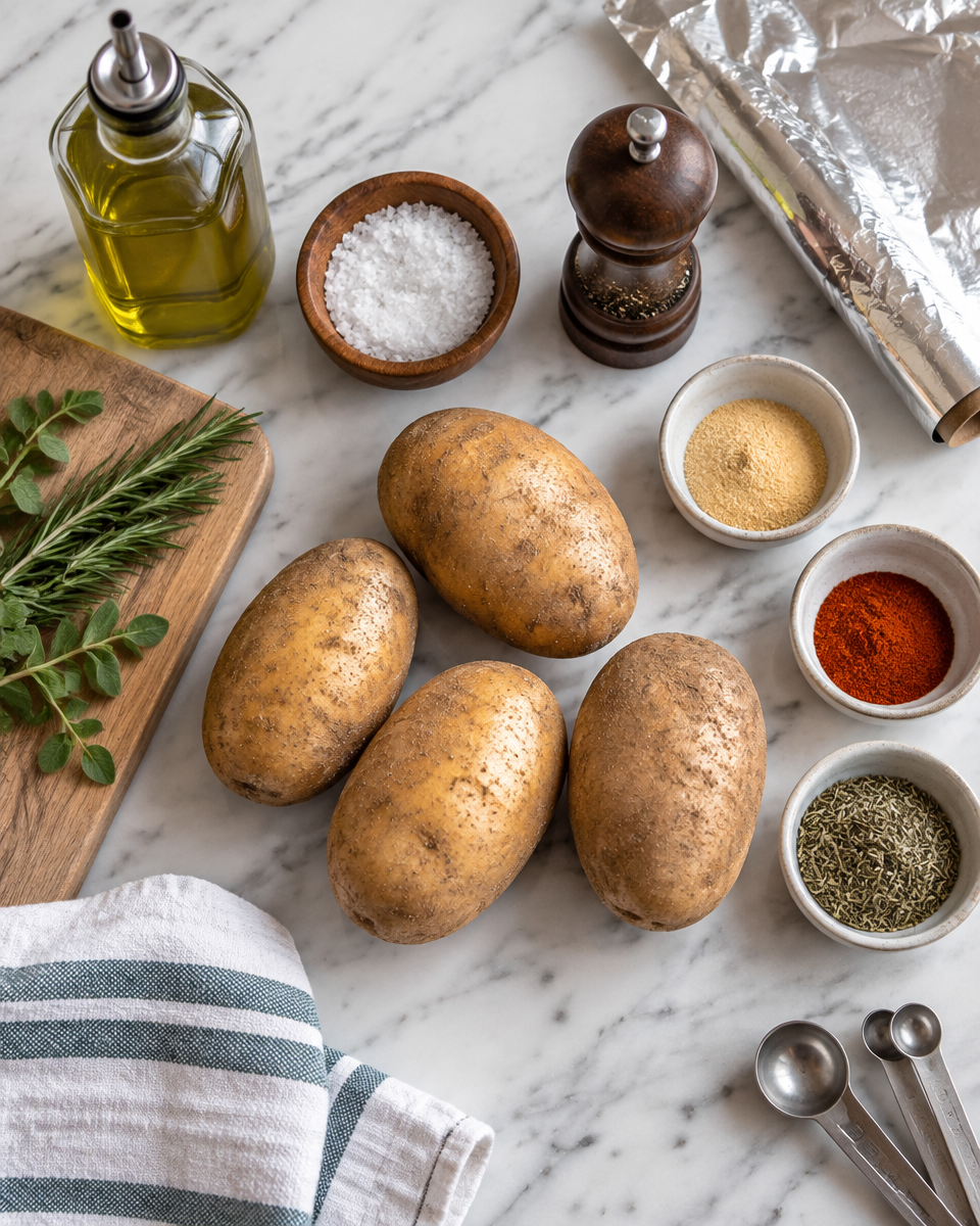 Easy Grilled Potatoes Recipe — Foil and Wedges