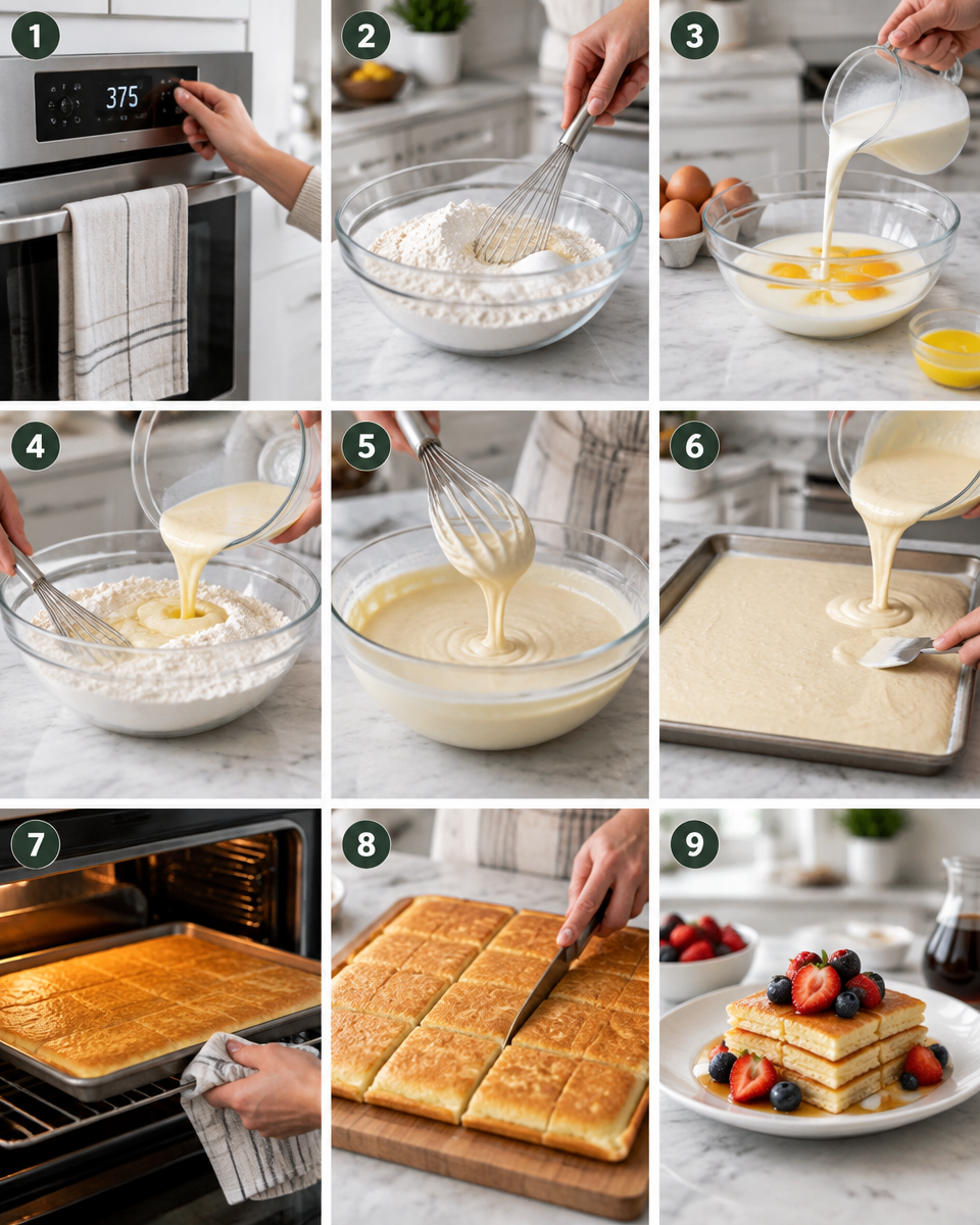 Easy Sheet Pan Pancakes Recipe
