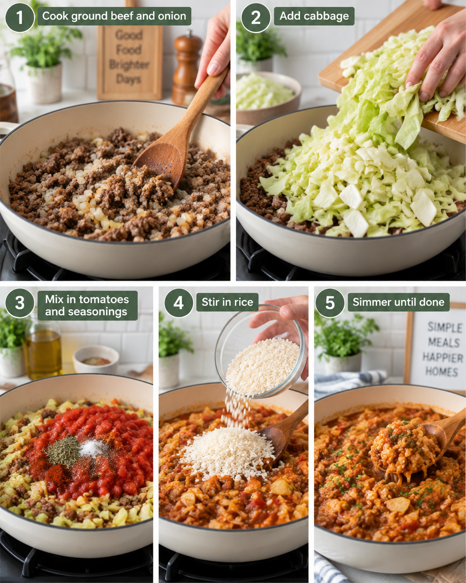 Easy Unstuffed Cabbage Rolls Recipe
