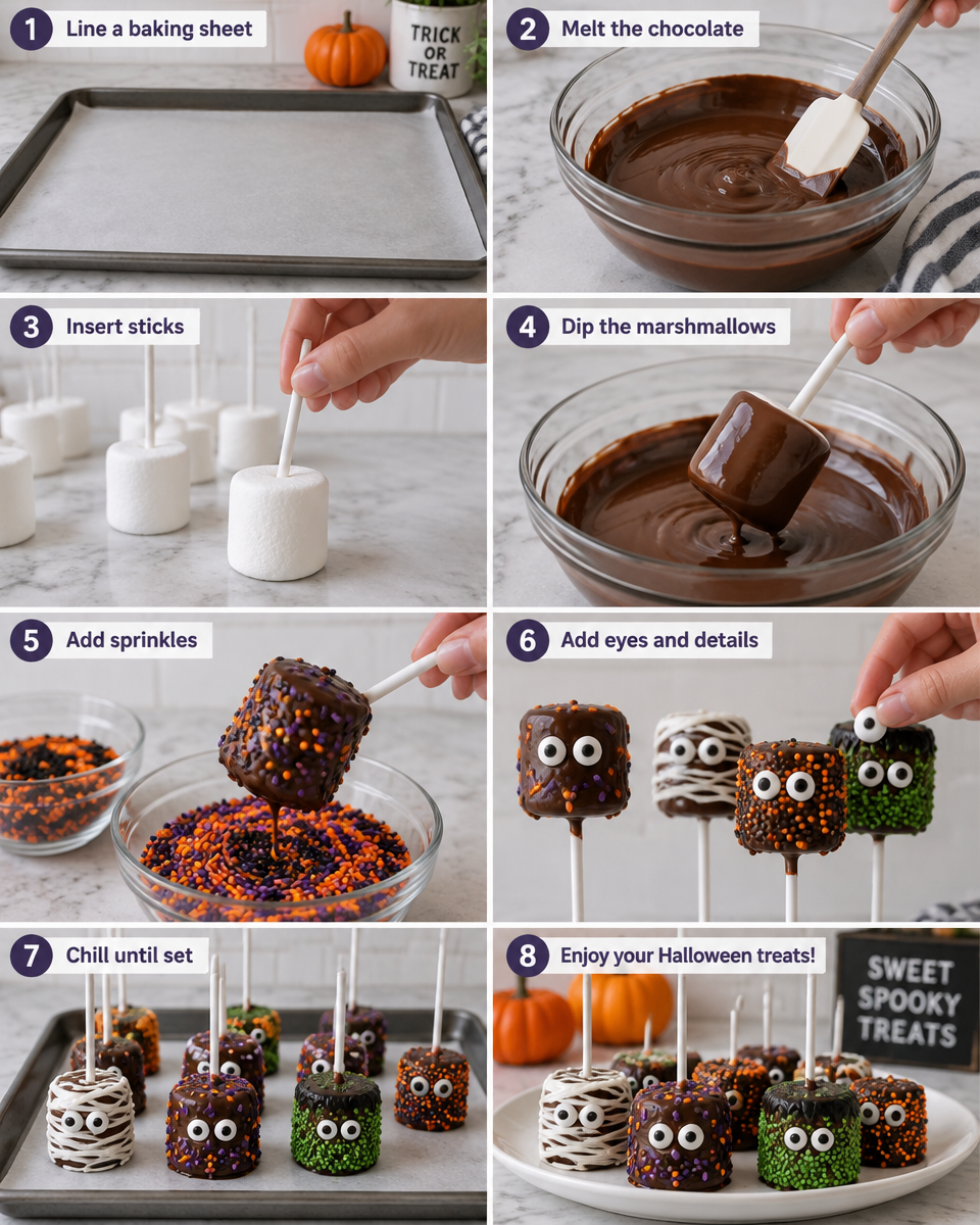 Easy Halloween Marshmallows — Treats for Kids