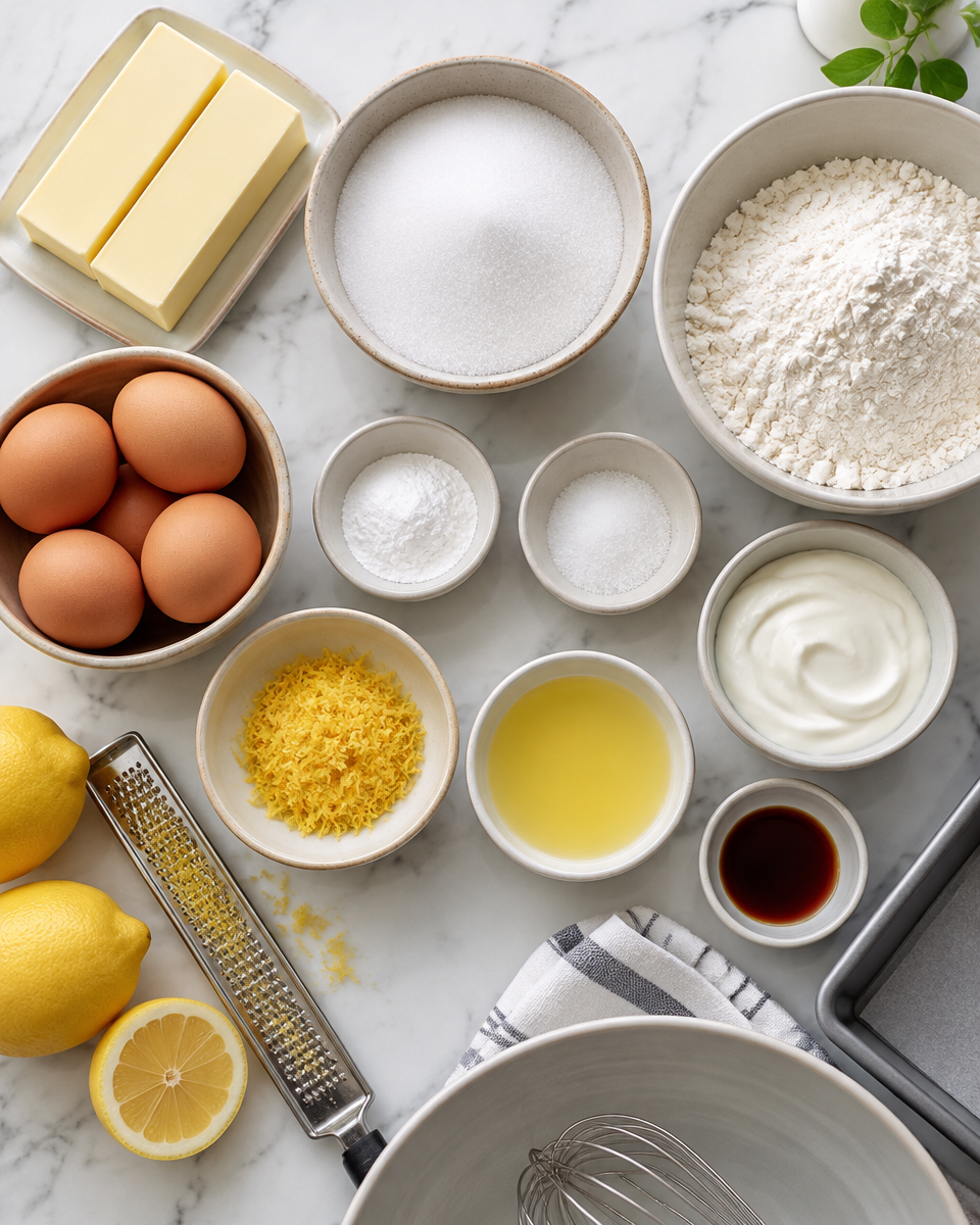 Lemon Pound Cake Recipe