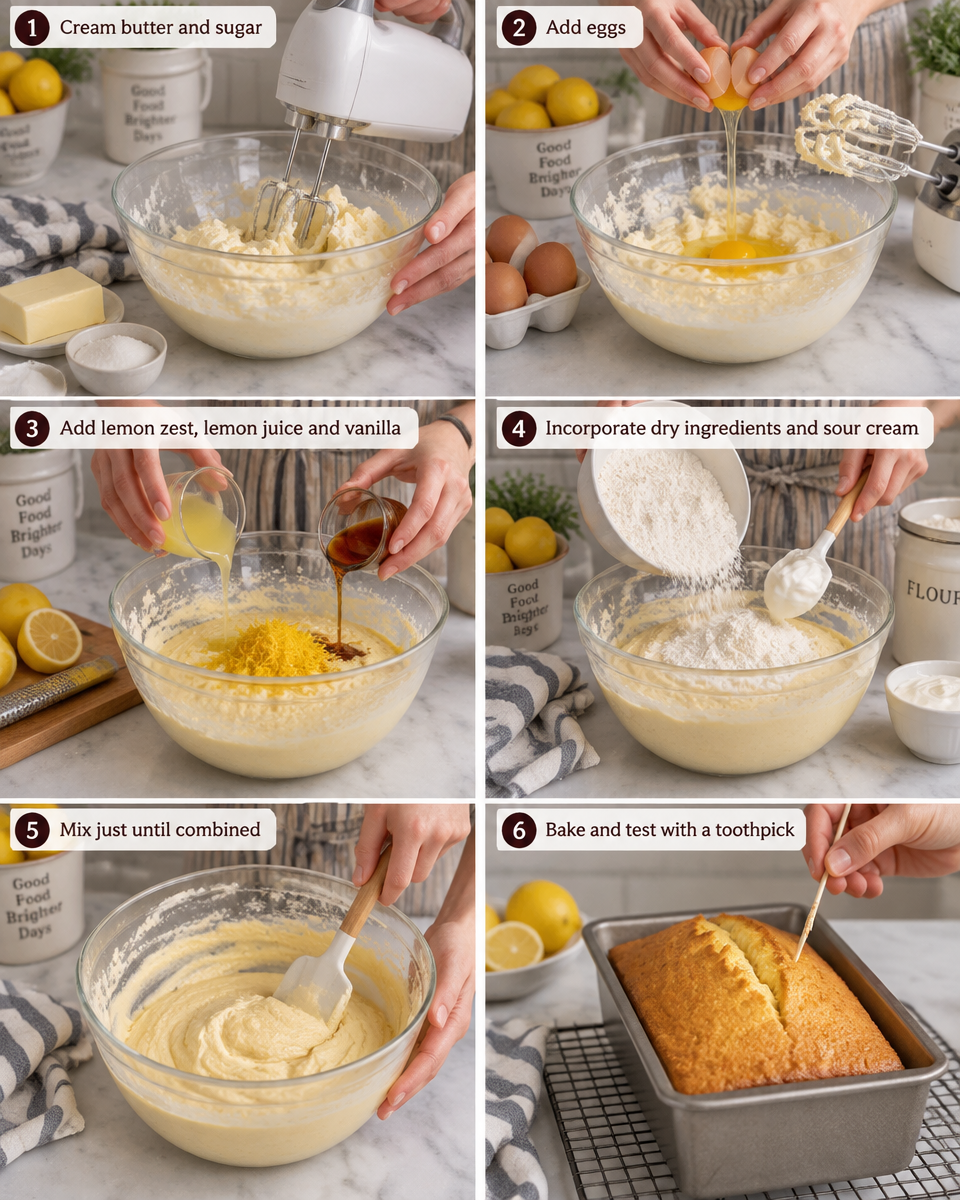 Lemon Pound Cake Recipe