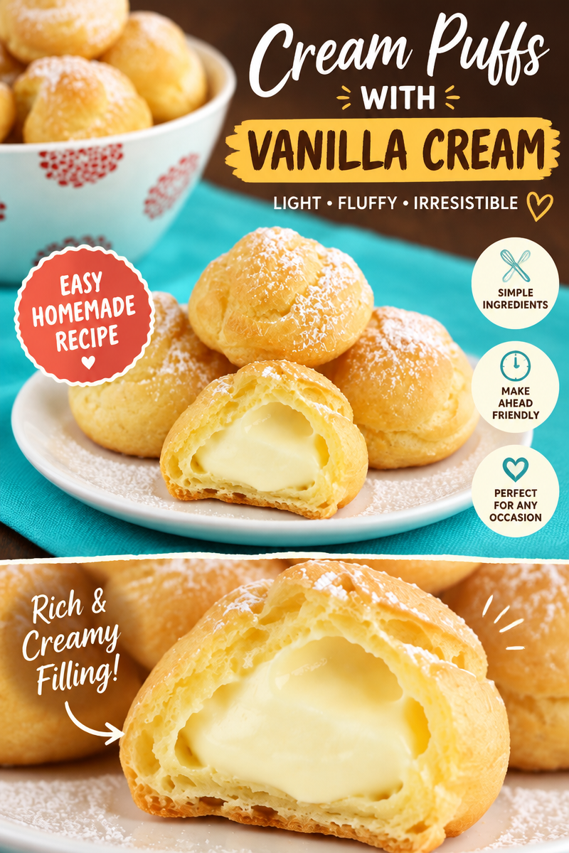 Lemon Mascarpone Cream Puffs