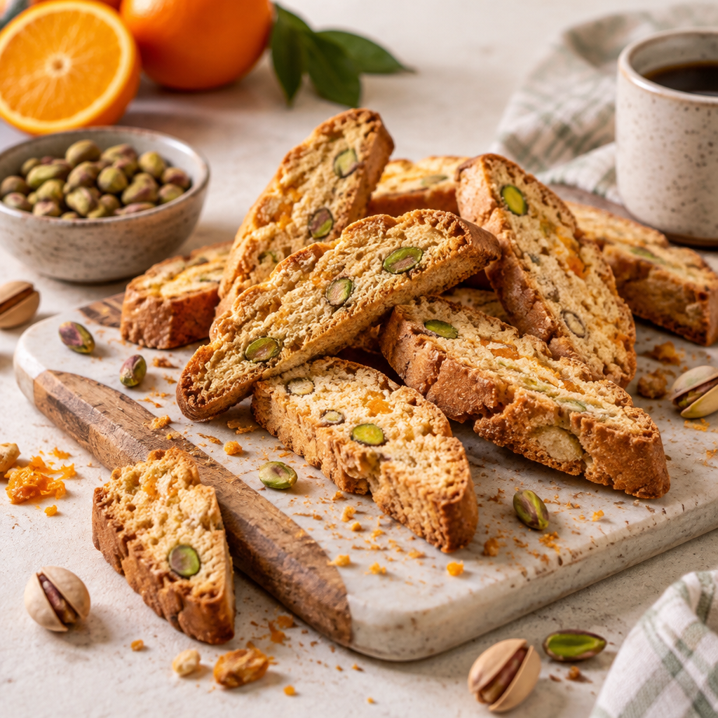 Deliciously Crunchy Pistachio Orange Biscotti to Savor