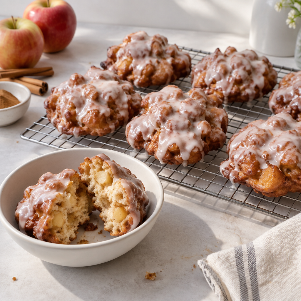 Cinnamon Apple Ricotta Fritters