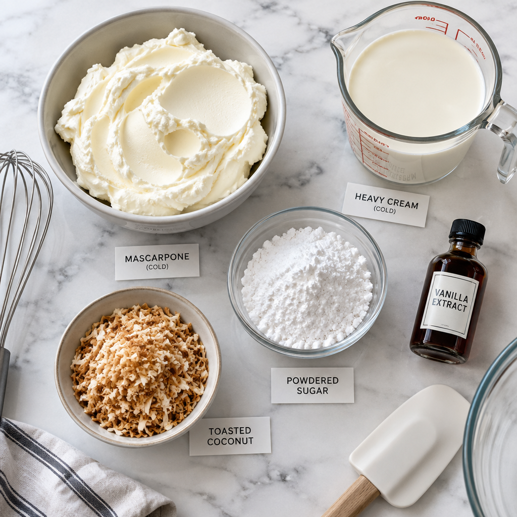 Toasted Coconut Mascarpone Mousse Bliss: A Tropical Delight 8 Toasted Coconut Mascarpone Mousse Bliss: A Tropical Delight