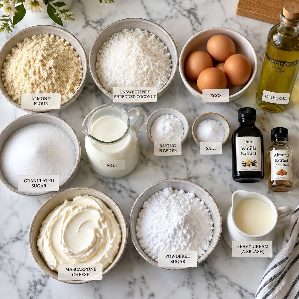 Decadent Coconut Almond Mascarpone Cake for Any Occasion