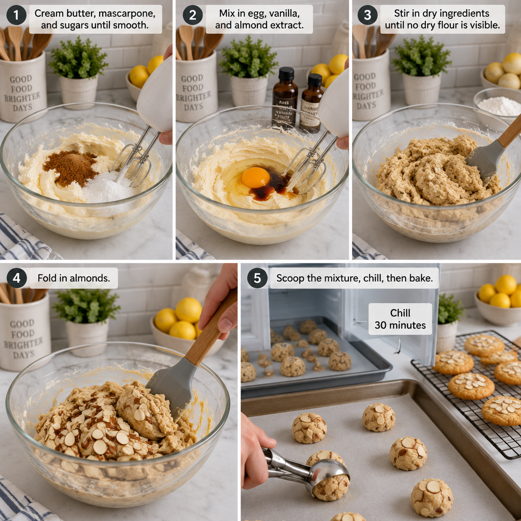 Mascarpone Almond Cloud Cookies