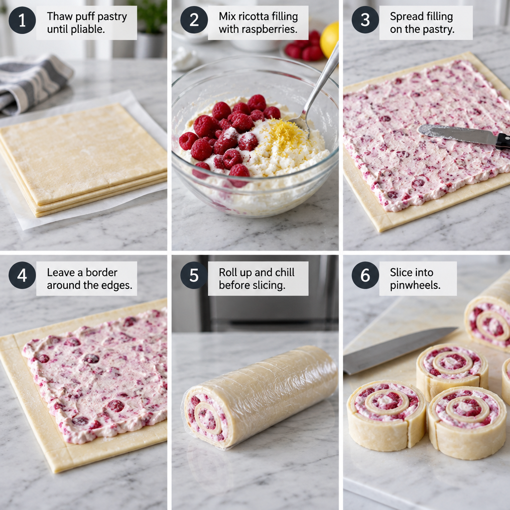 Delicious Raspberry Ricotta Pastry Pinwheels You’ll Love 9 Raspberry Ricotta Pastry Pinwheels
