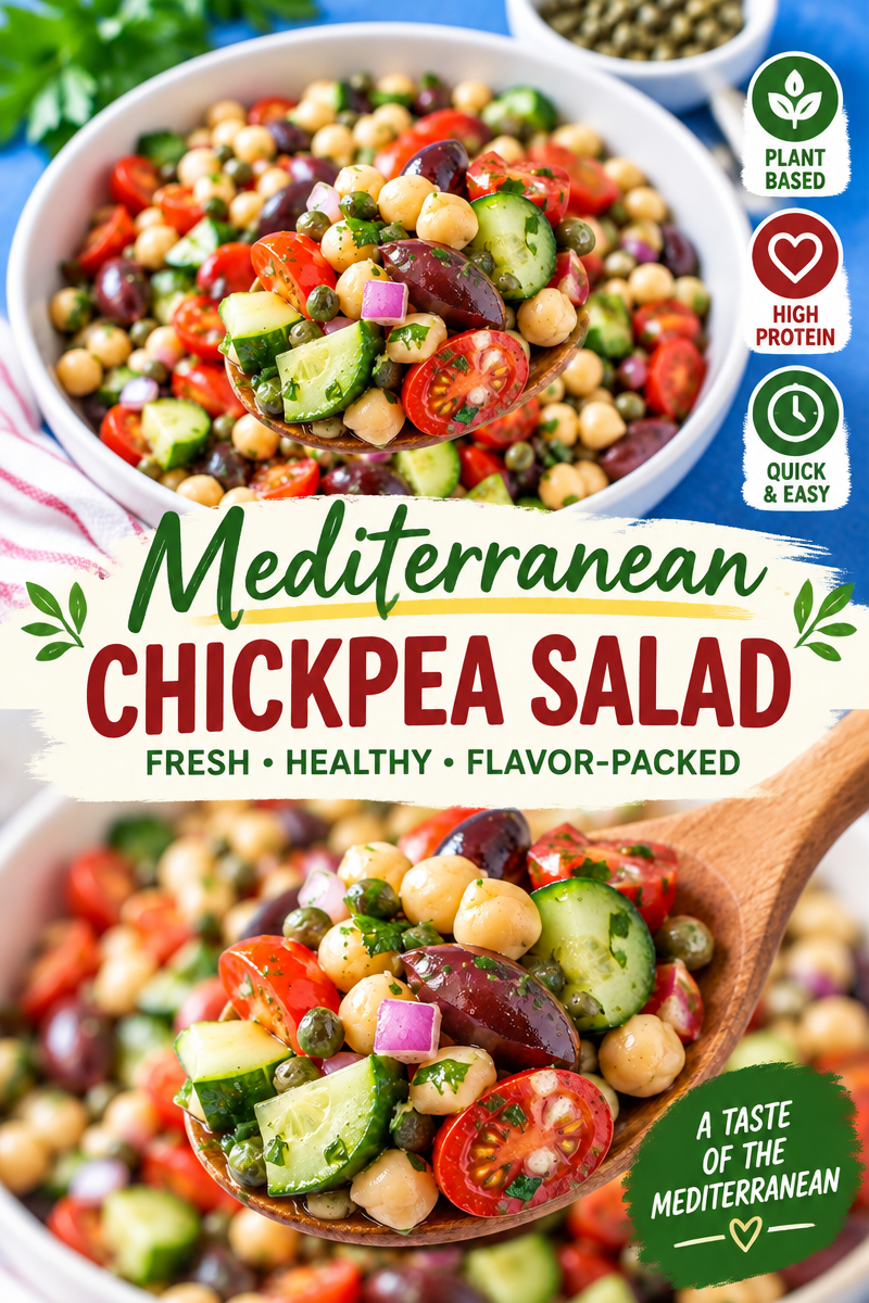 Easy Chickpea Salad Recipe — Mediterranean