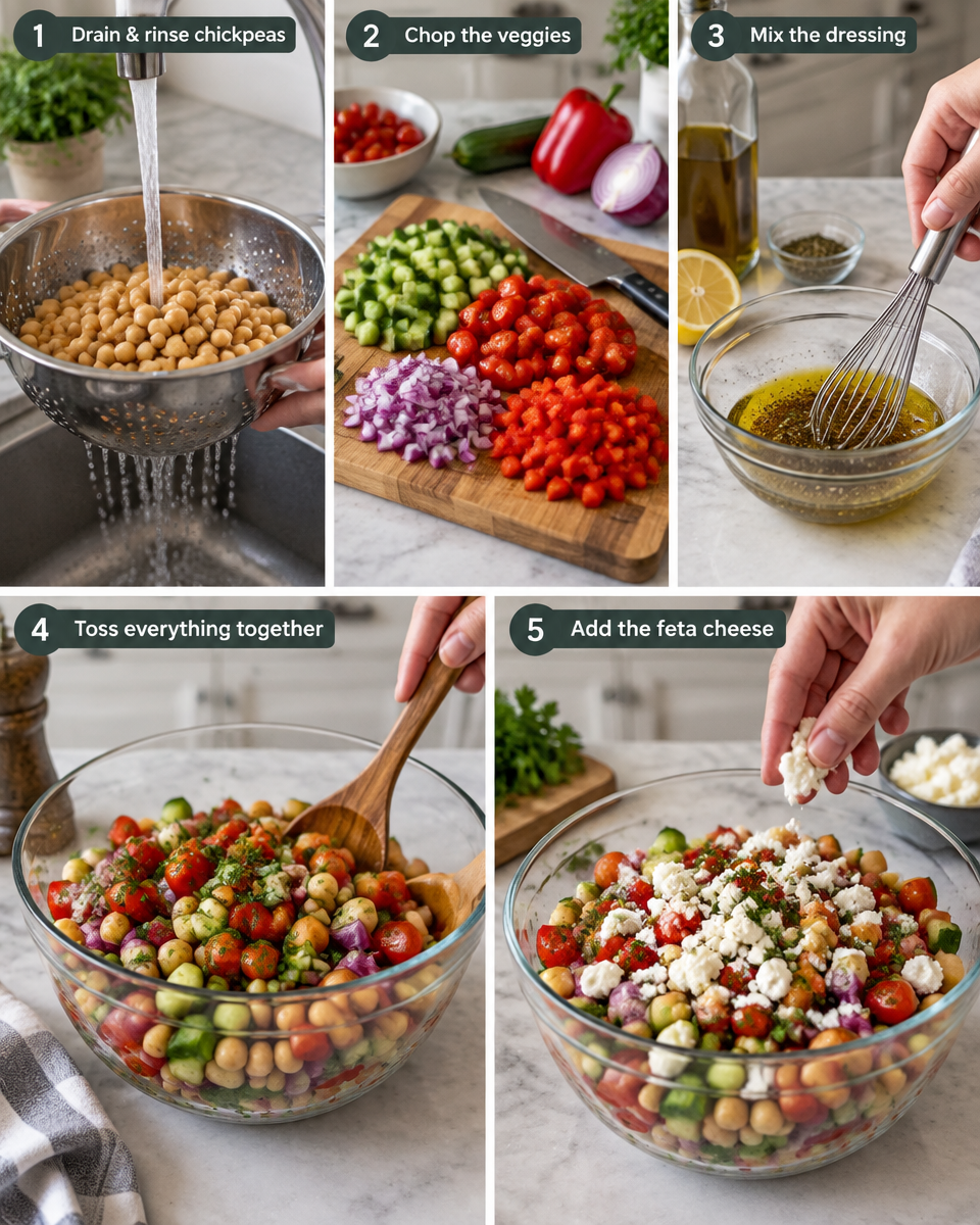 Easy Chickpea Salad Recipe — Mediterranean