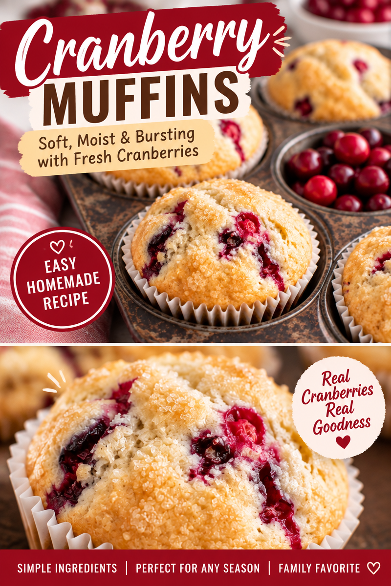 Cranberry Muffins Recipe