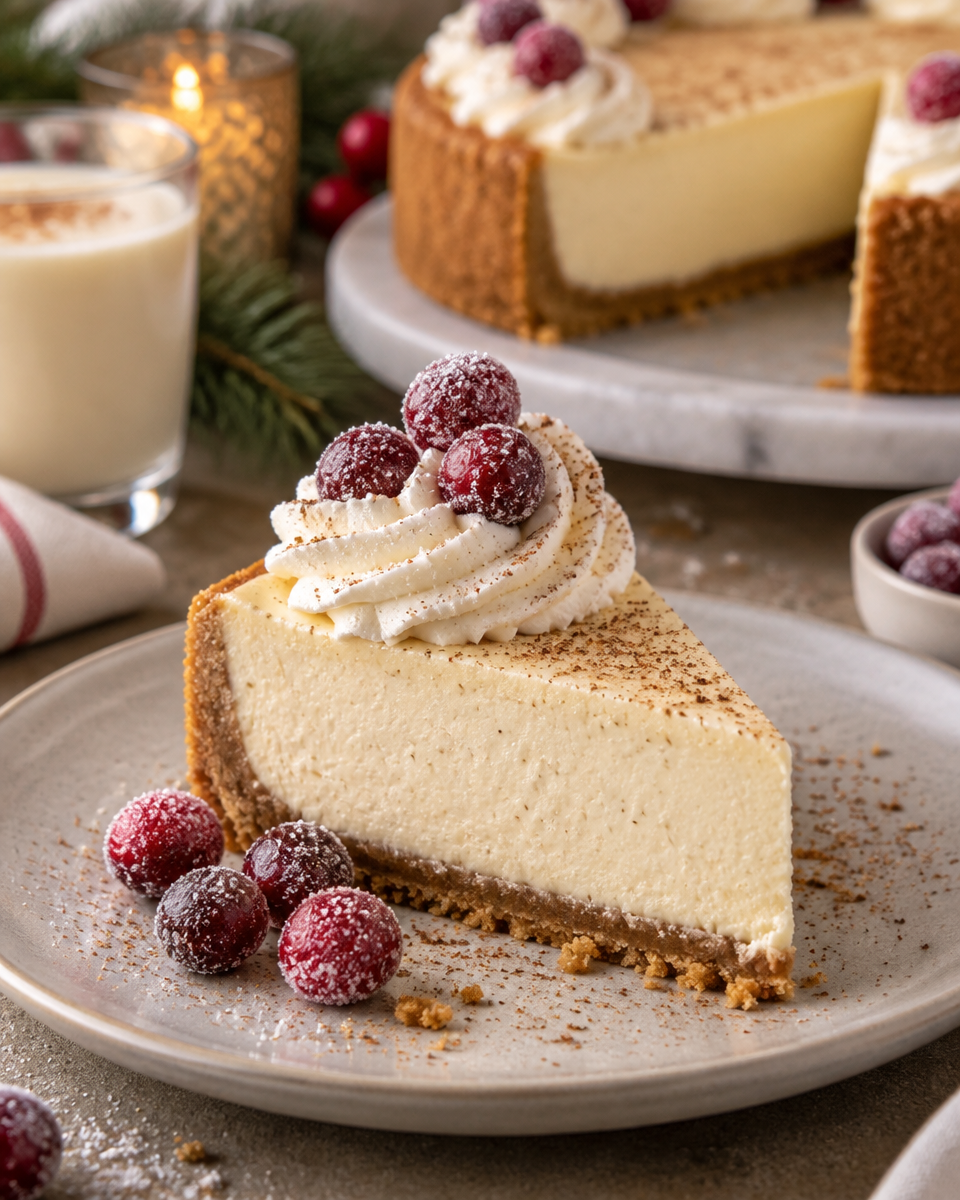 Eggnog Cheesecake Recipe