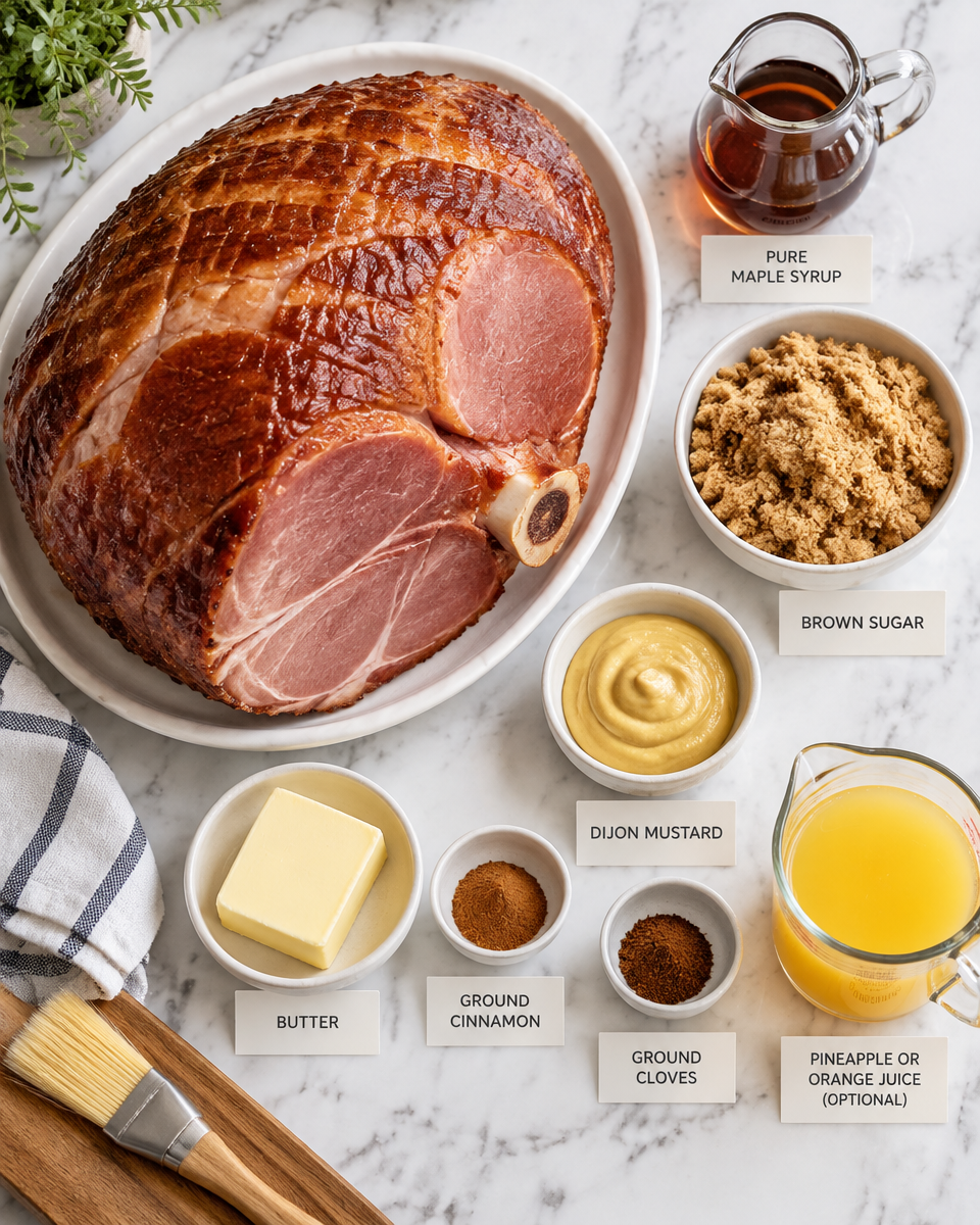 Easy Maple Glazed Ham Recipe — Christmas Holiday