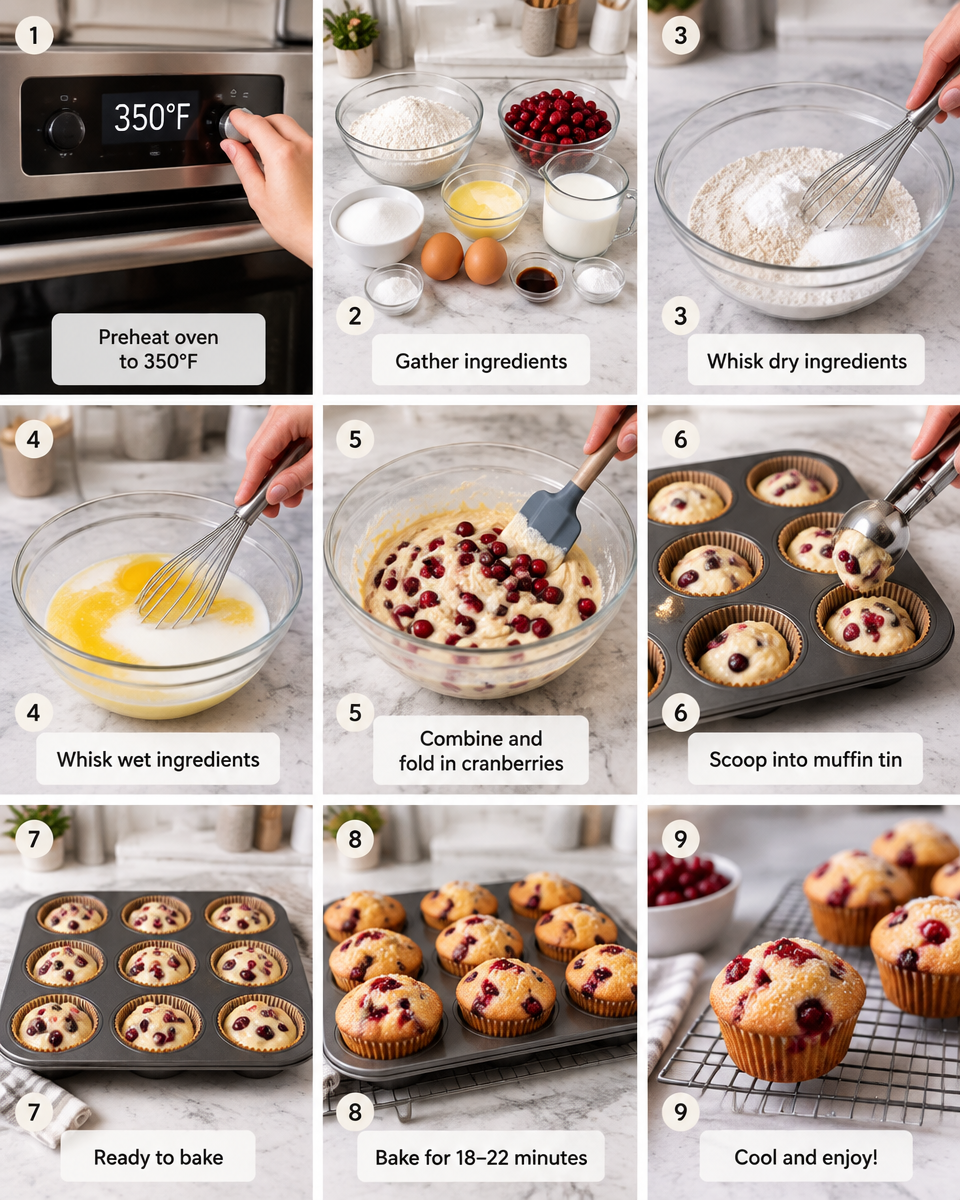 Cranberry Muffins Recipe