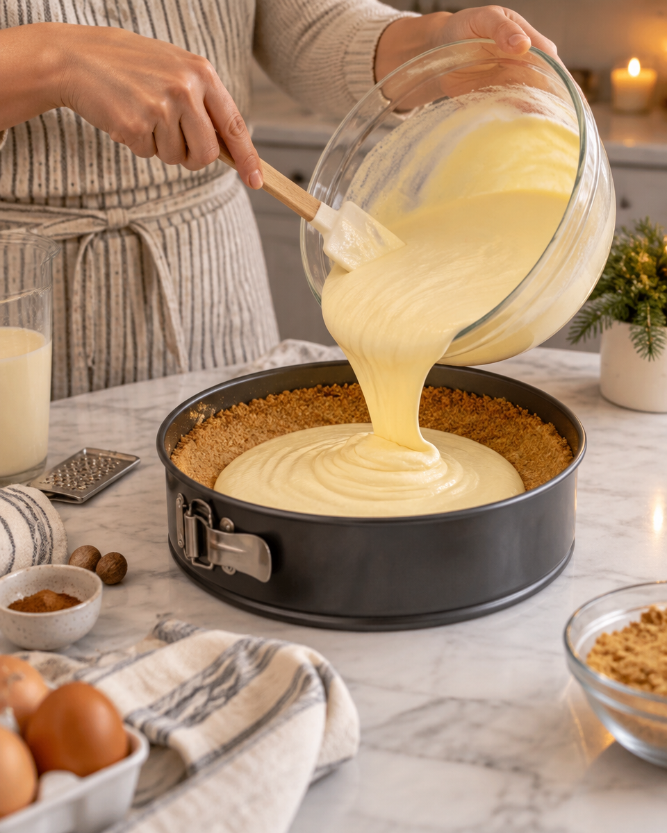 Eggnog Cheesecake Recipe