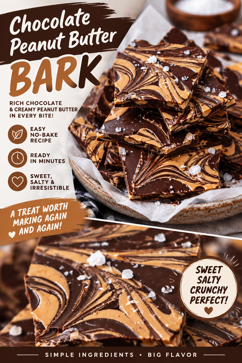 Easy Chocolate Peanut Butter Bark Recipe