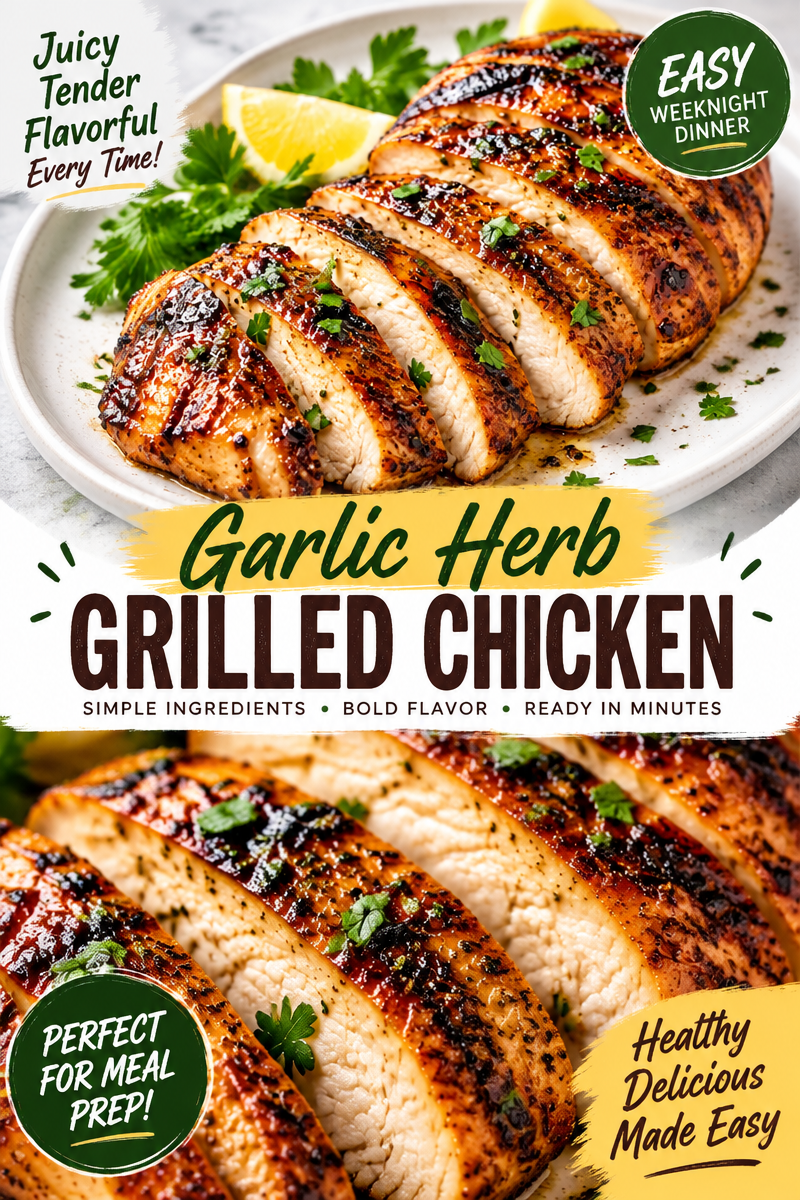 Easy Grilled Chicken Breast — Marinade and Temperature