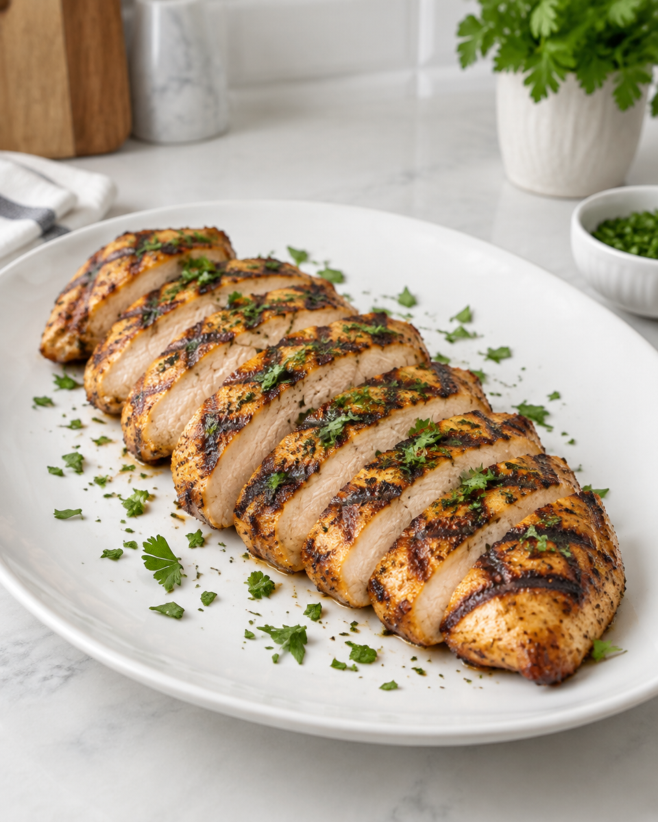 Easy Grilled Chicken Breast — Marinade and Temperature