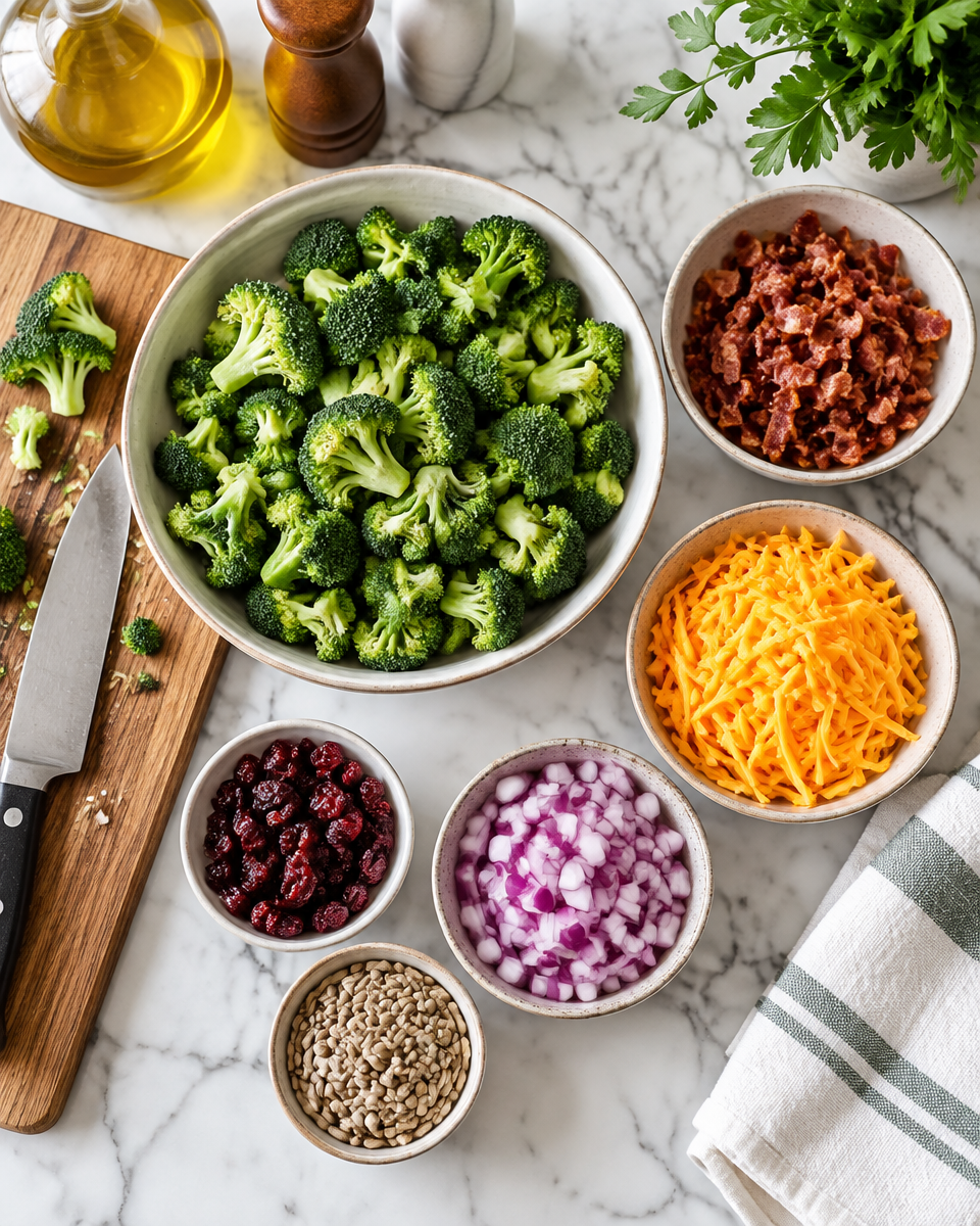 Easy Broccoli Salad Recipe — Classic Bacon