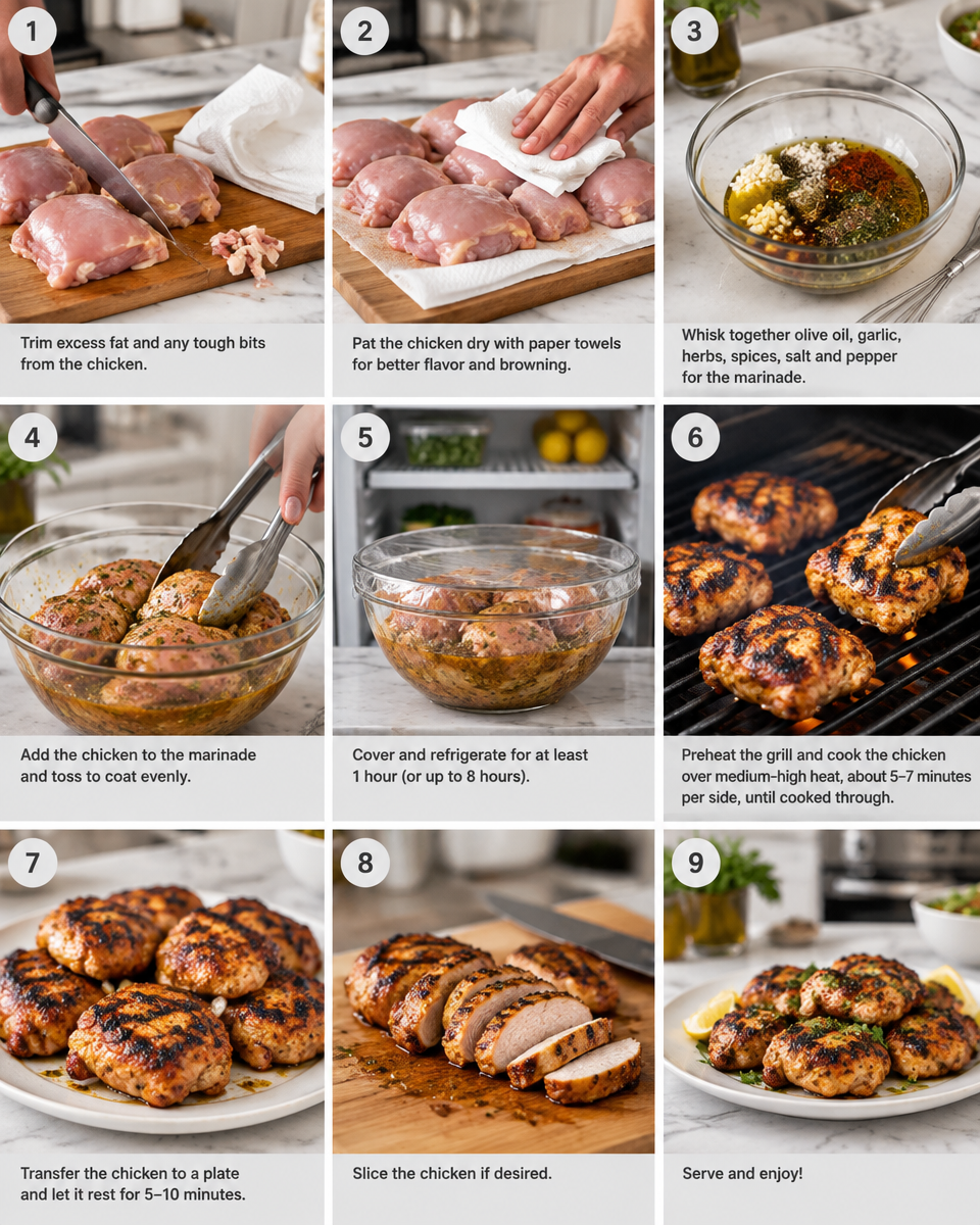 Easy Grilled Chicken Breast — Marinade and Temperature