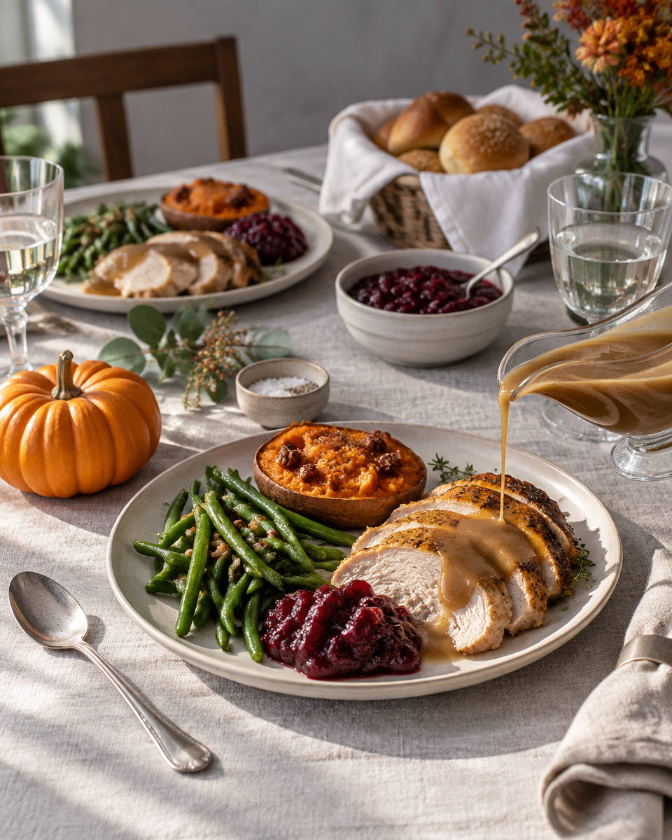 Easy Thanksgiving Dinner for Two — Sheet Pan