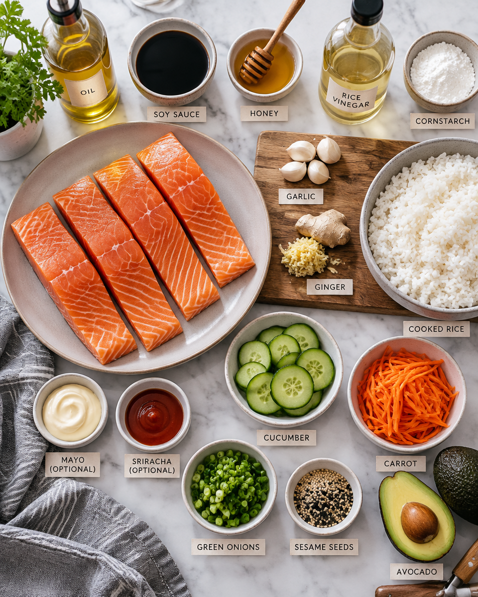 Easy Teriyaki Salmon Bowl Recipe