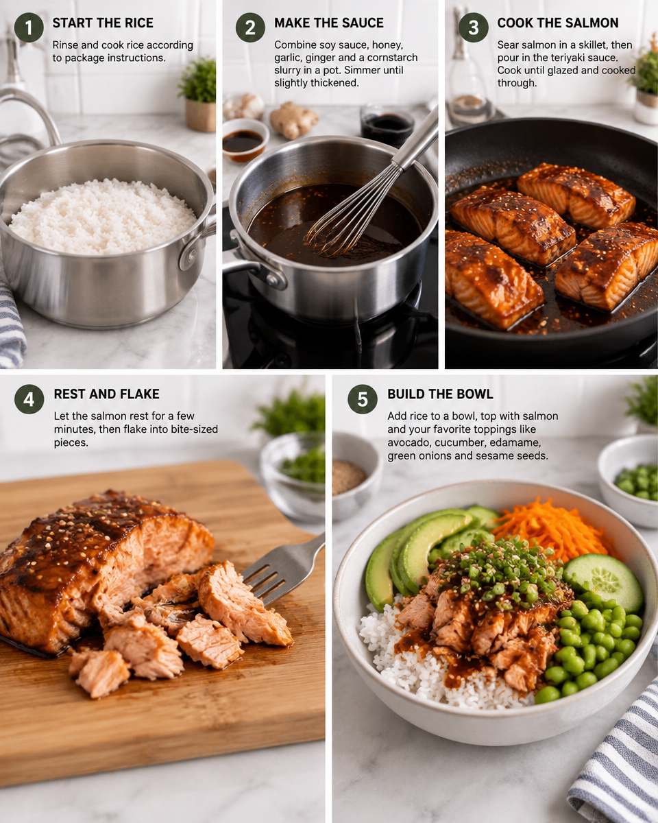 Easy Teriyaki Salmon Bowl Recipe