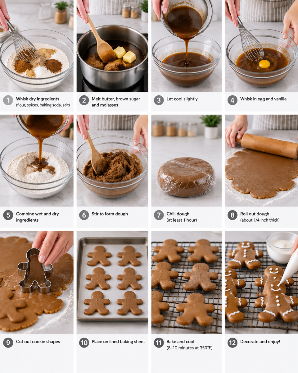 Easy Gingerbread Cookies Recipe — Christmas Tree