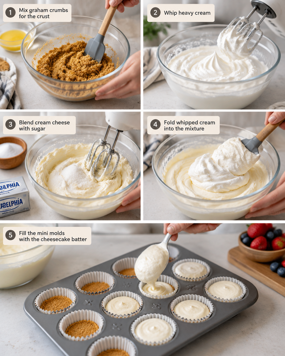 No Bake Mini Cheesecake Recipe