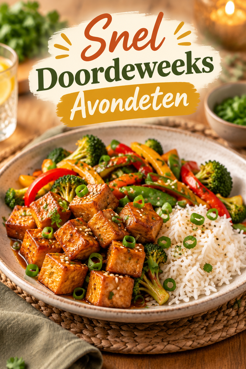 makkelijk veganistisch avondeten doordeweeks