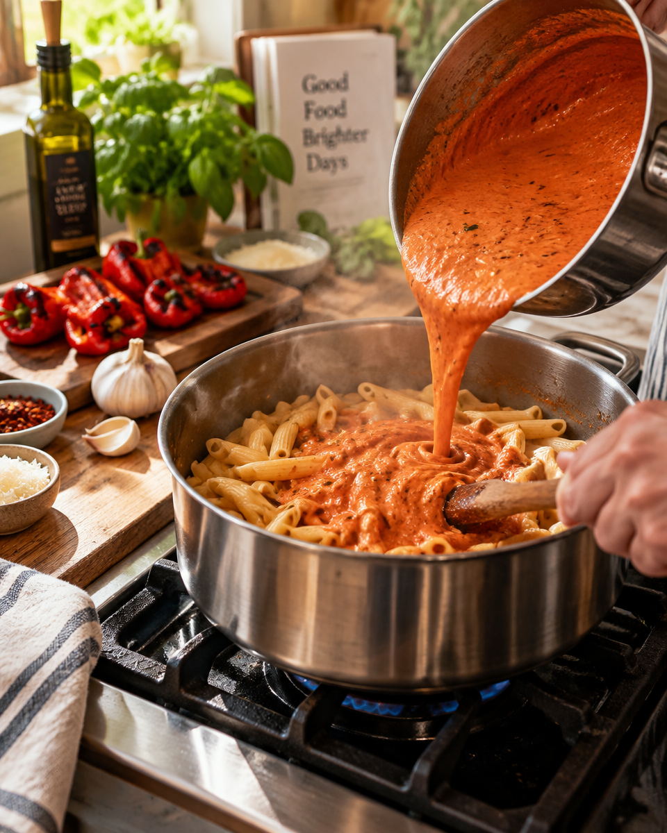 Pasta met Kikkererwten en Spinazie in Tomatensaus: Klaar in 20 Minuten