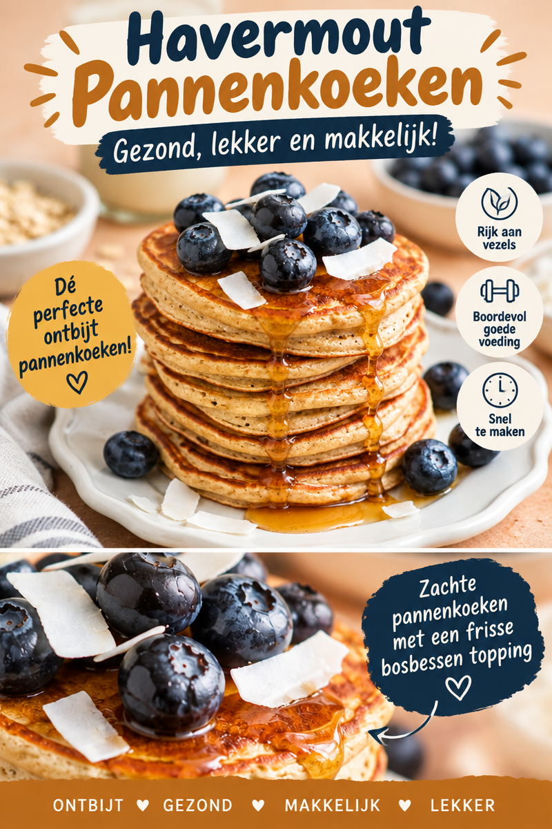 Luchtige Veganistische Pannenkoeken met Appel en Kaneelstroop