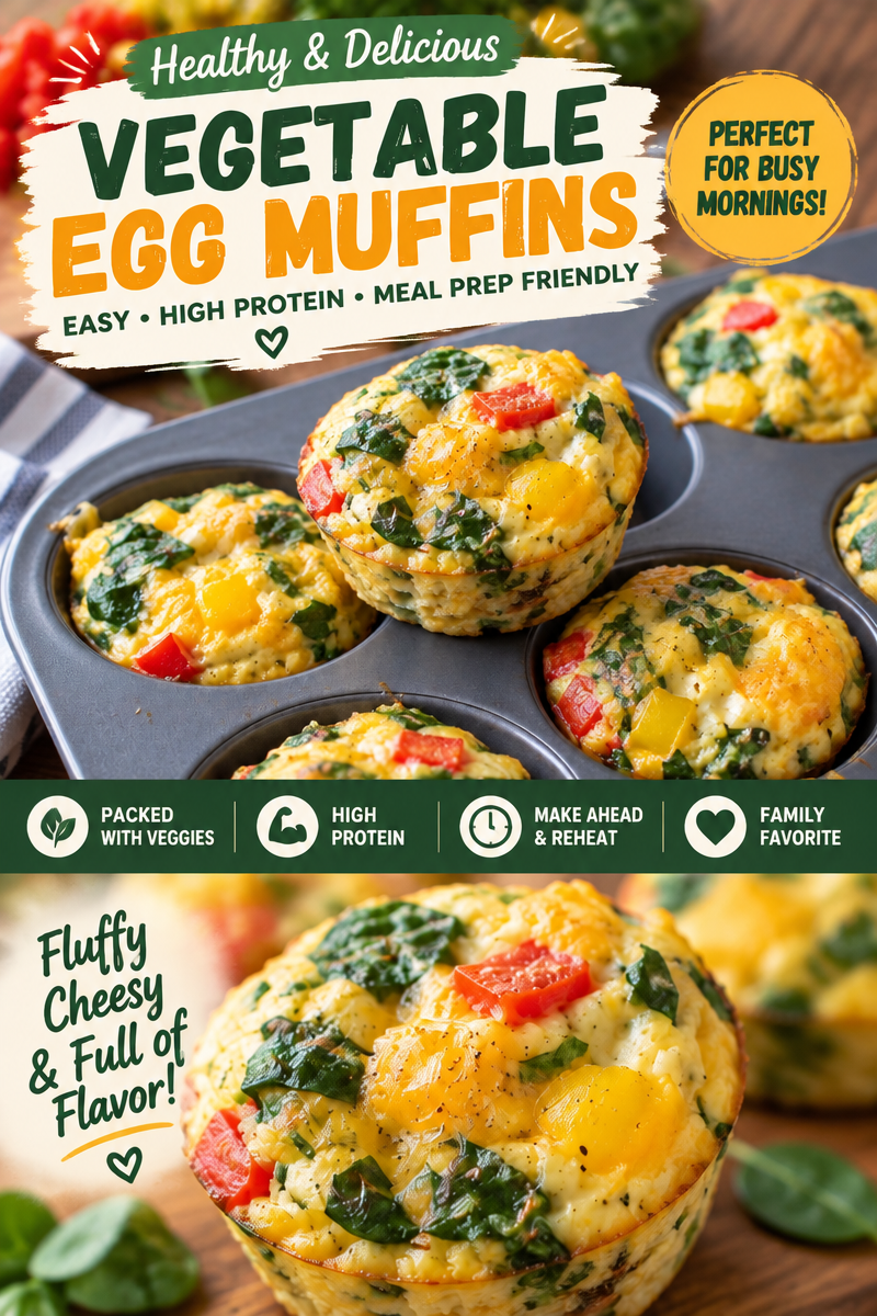 Easy High-Protein Egg White Muffins with Turkey Bacon