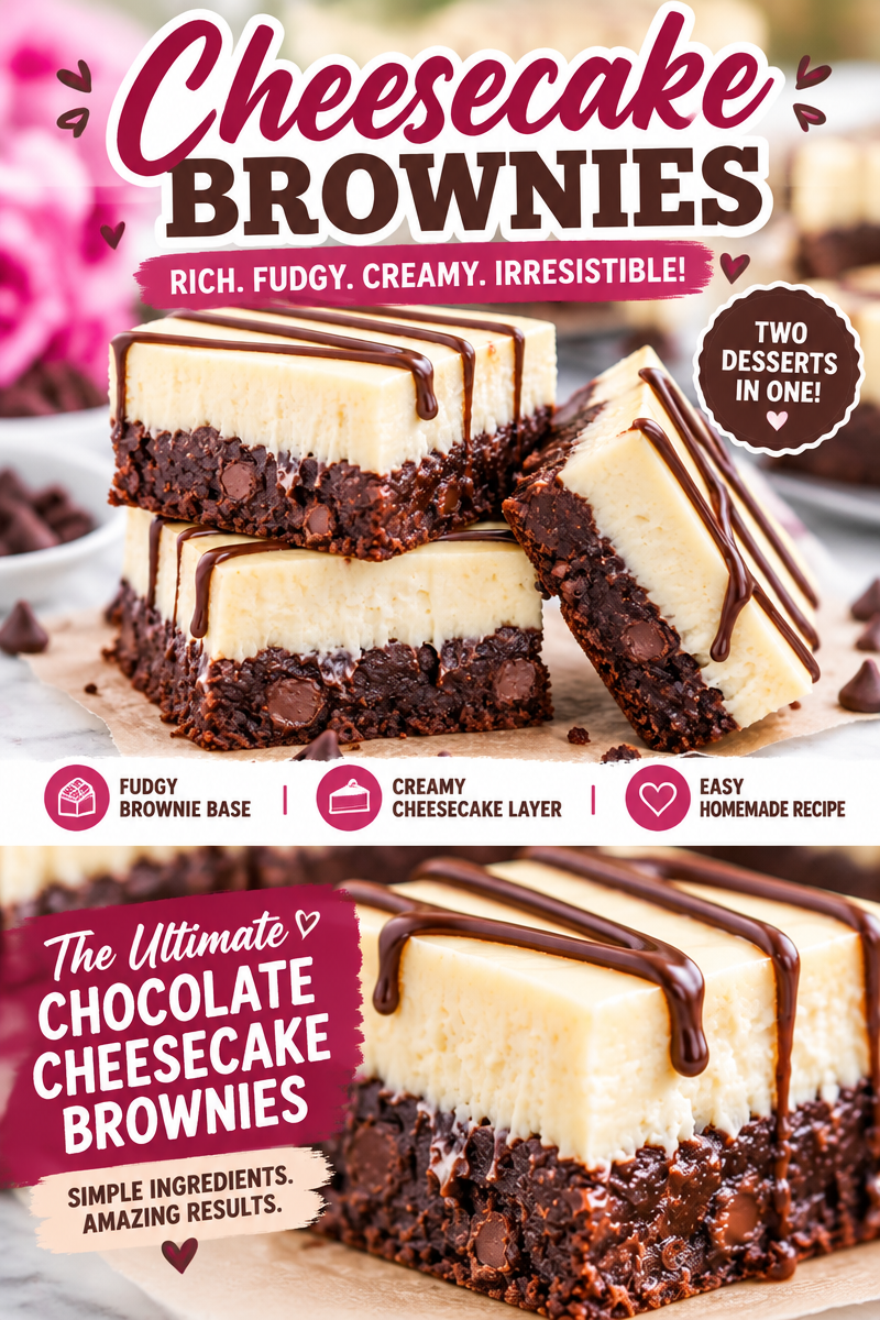 Easy Cheesecake Brownies Recipe